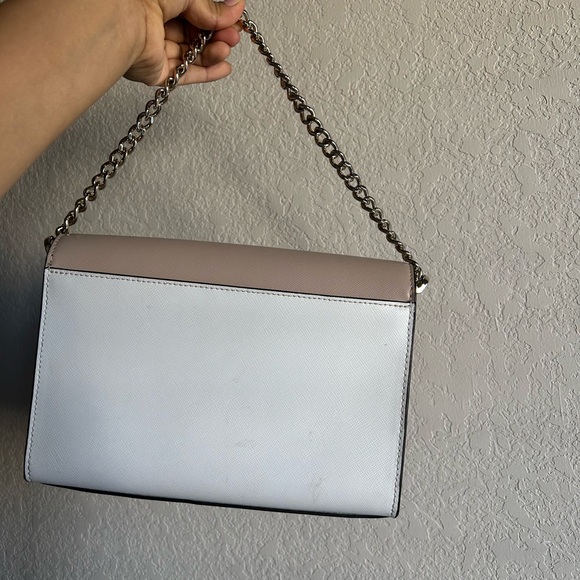 Kate Spade Taupe and White Chain Crossbody bag - Picture 2 of 12